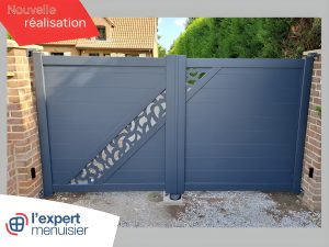 portail alu lens sur mesure