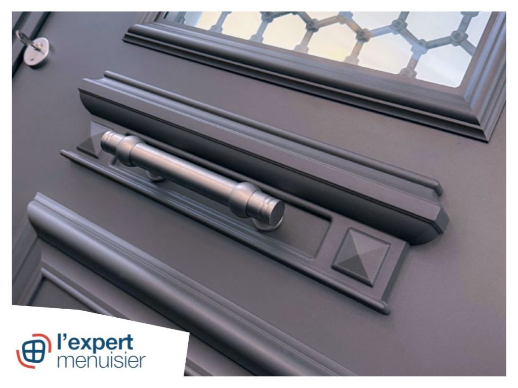 lens porte d entree aluminium semi vitree