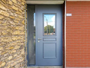 Porte d&rsquo;entrée aluminium Euradif à Noyelles-Godault