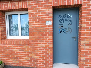 Porte d&rsquo;entrée aluminium Kline à Hénin-Beaumont